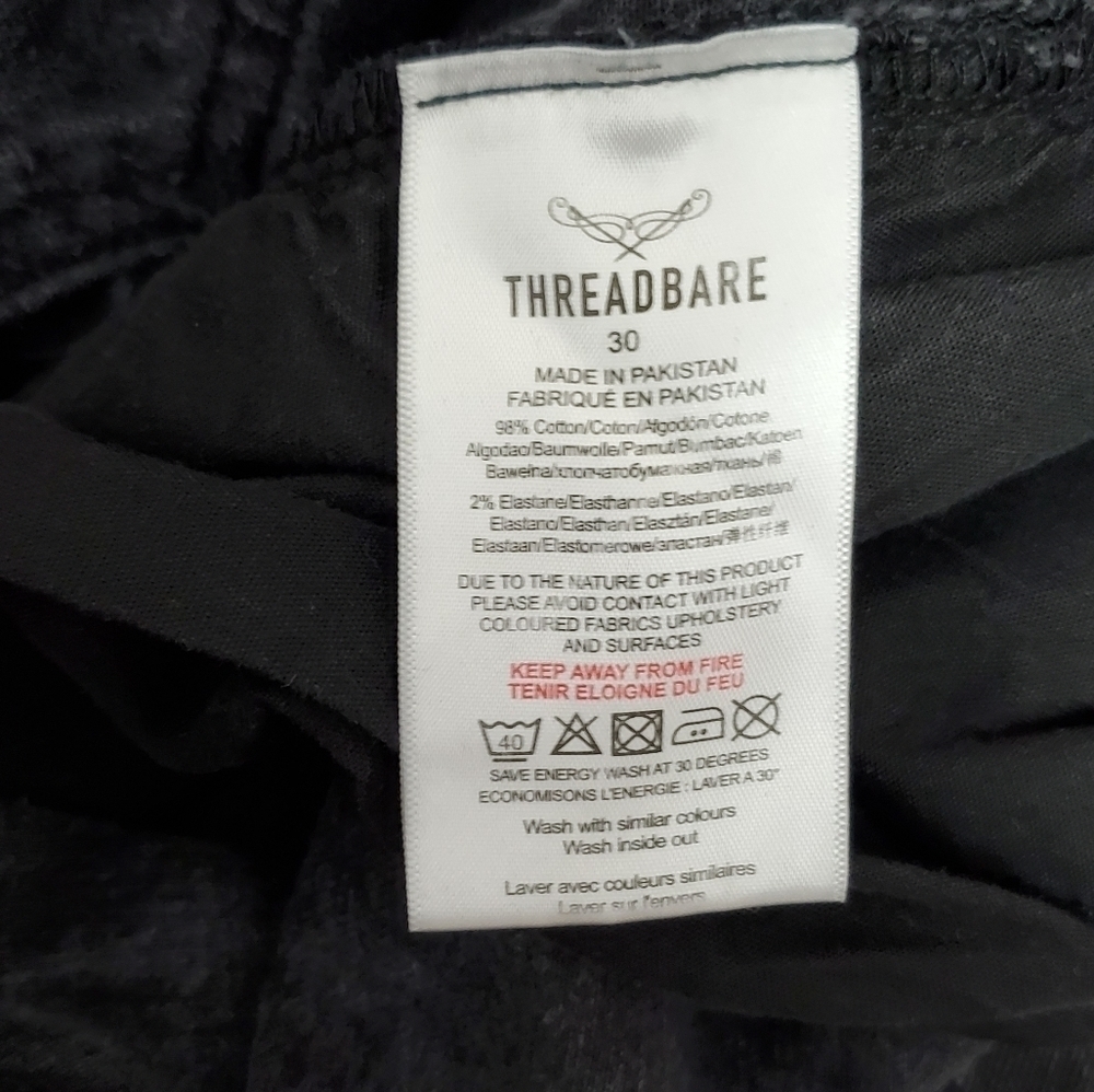 Threadbare Riley Super Skinny Black Washed Jeans - Picture 13 of 14
